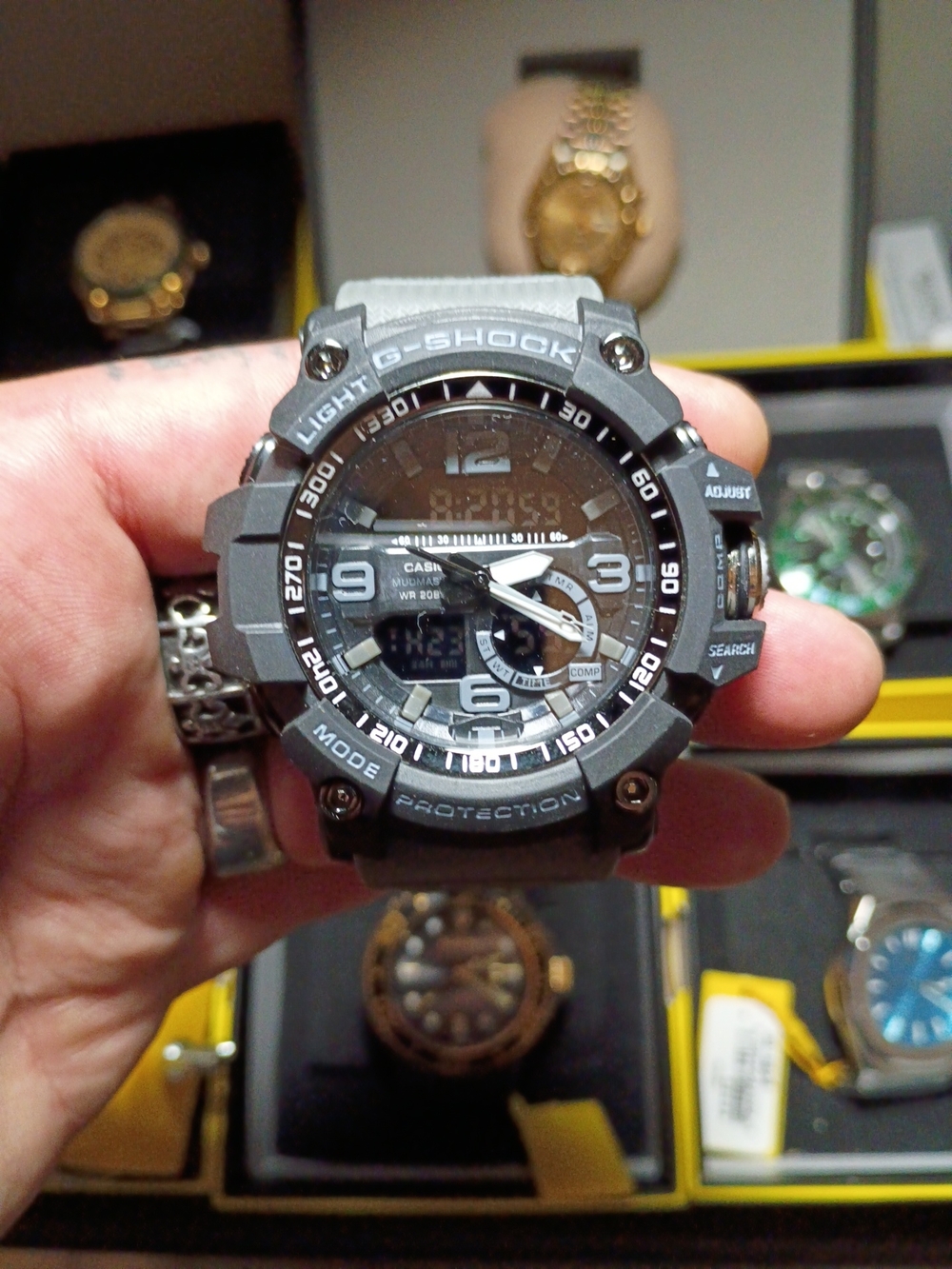 Casio G-Shock Gray and Black Rugged Digital-Analog Watch